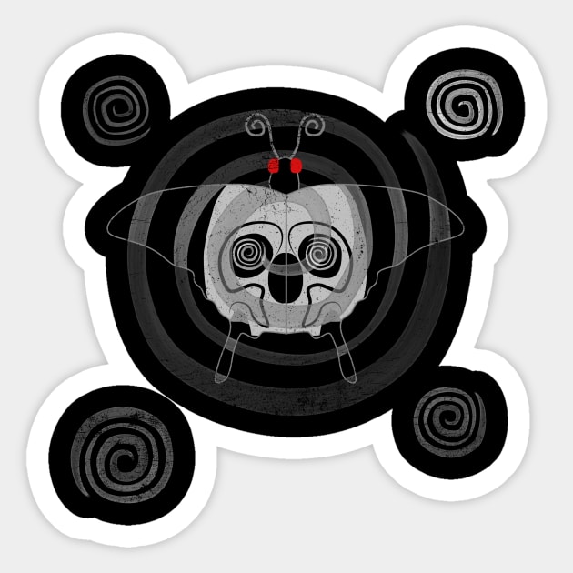 Mothman - Hypnosis Sticker by Oddity Portal